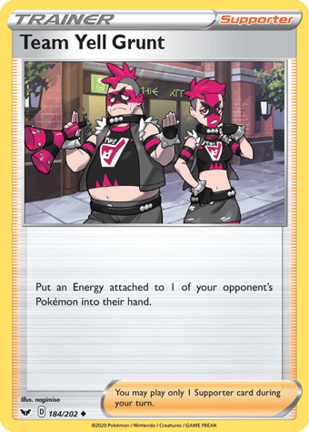 Team Yell Grunt Sword & Shield Pokemon Card