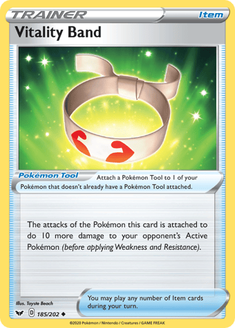 Vitality Band Sword & Shield Pokemon Card