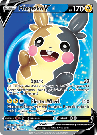 Morpeko V Sword & Shield Pokemon Card