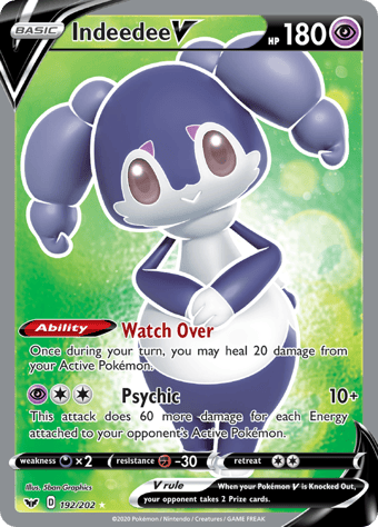 Indeedee V Sword & Shield Pokemon Card