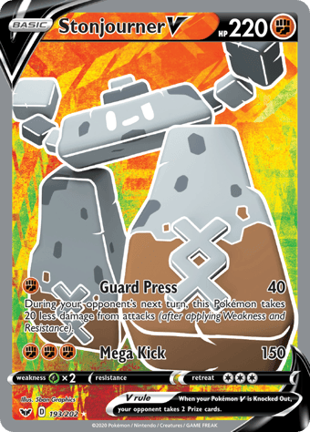Stonjourner V Sword & Shield Pokemon Card