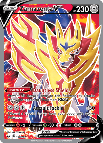 Zamazenta V Sword & Shield Pokemon Card