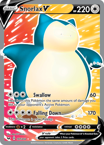 Snorlax V Sword & Shield Pokemon Card