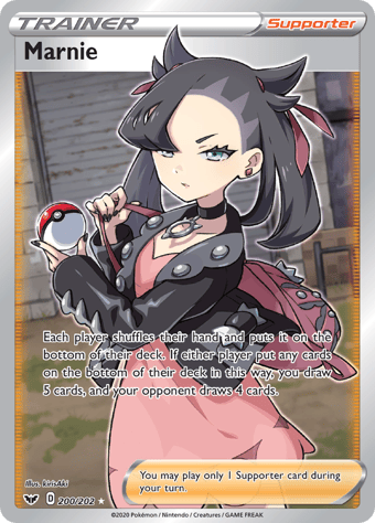 Marnie Sword & Shield Pokemon Card