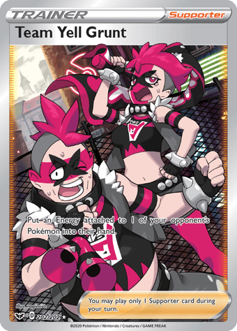 Team Yell Grunt Sword & Shield Pokemon Card
