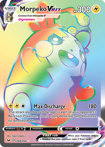 Morpeko VMAX Sword & Shield Pokemon Card