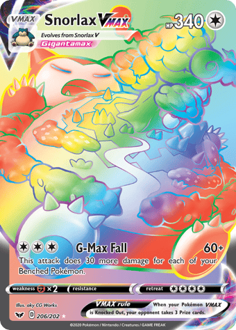 Snorlax VMAX Sword & Shield Pokemon Card
