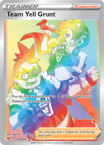 Team Yell Grunt Sword & Shield Pokemon Card