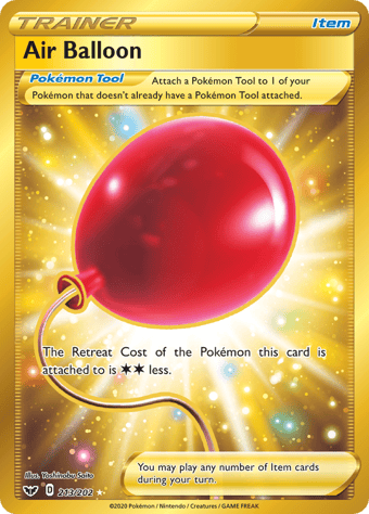 Air Balloon Sword & Shield Pokemon Card