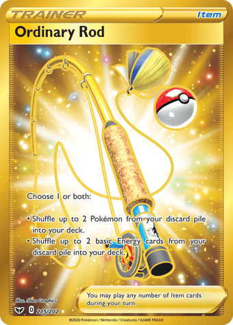 Ordinary Rod Sword & Shield Pokemon Card