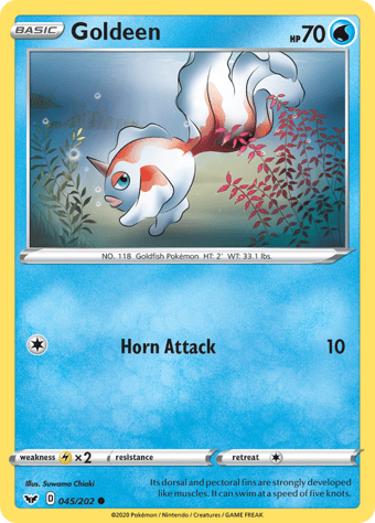 Goldeen Sword & Shield Pokemon Card
