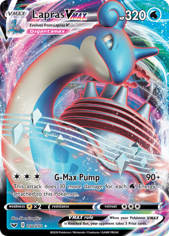 Lapras VMAX Sword & Shield Pokemon Card