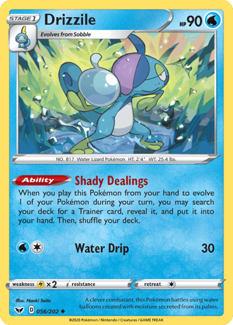 Drizzile Sword & Shield Pokemon Card