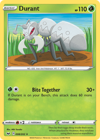 Durant Sword & Shield Pokemon Card
