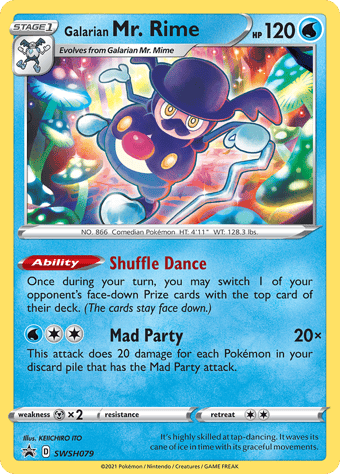 Galarian Mr. Rime SWSH Black Star Promos Pokemon Card
