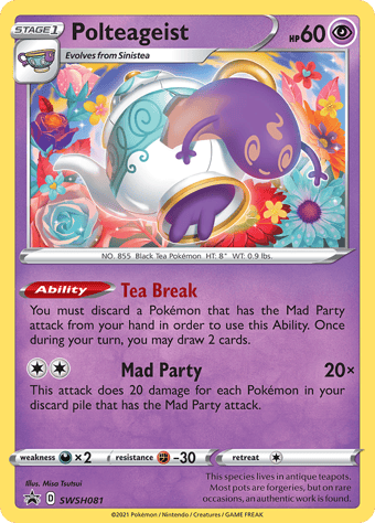 Polteageist SWSH Black Star Promos Pokemon Card