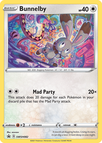 Bunnelby SWSH Black Star Promos Pokemon Card