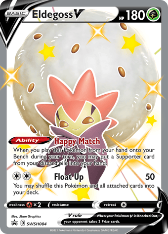 Eldegoss V SWSH Black Star Promos Pokemon Card