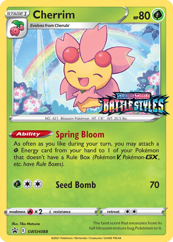 Cherrim SWSH Black Star Promos Pokemon Card