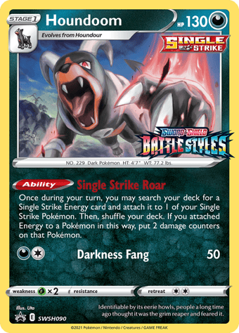 Houndoom SWSH Black Star Promos Pokemon Card