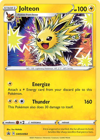 Jolteon SWSH Black Star Promos Pokemon Card