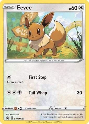Eevee SWSH Black Star Promos Pokemon Card