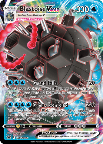 Blastoise VMAX SWSH Black Star Promos Pokemon Card