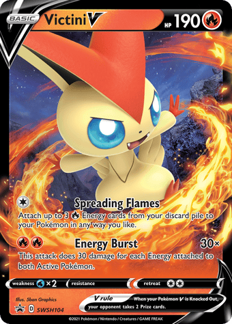 Victini V SWSH Black Star Promos Pokemon Card