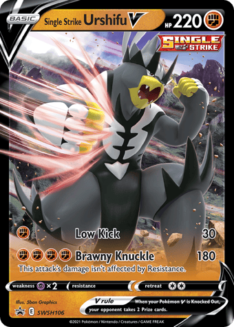 Single Strike Urshifu V SWSH Black Star Promos Pokemon Card
