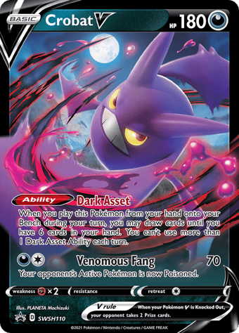 Crobat V SWSH Black Star Promos Pokemon Card