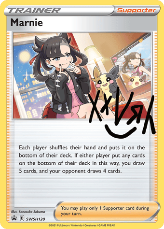 Marnie SWSH Black Star Promos Pokemon Card