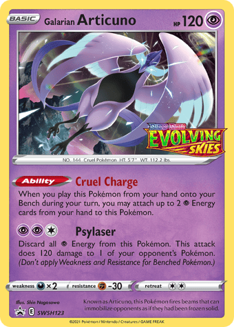 Galarian Articuno SWSH Black Star Promos Pokemon Card
