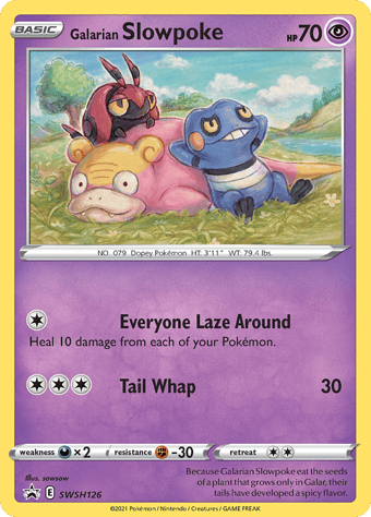 Galarian Slowpoke SWSH Black Star Promos Pokemon Card