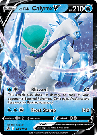 Ice Rider Calyrex V SWSH Black Star Promos Pokemon Card