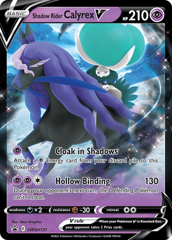 Shadow Rider Calyrex V SWSH Black Star Promos Pokemon Card