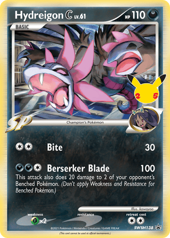 Hydreigon C SWSH Black Star Promos Pokemon Card
