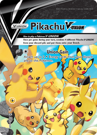 Pikachu V-Union SWSH Black Star Promos Pokemon Card