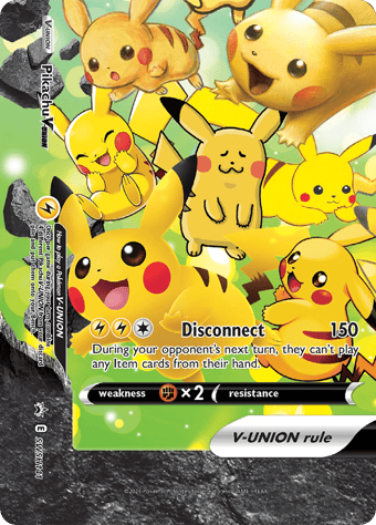 Pikachu V-Union SWSH Black Star Promos Pokemon Card