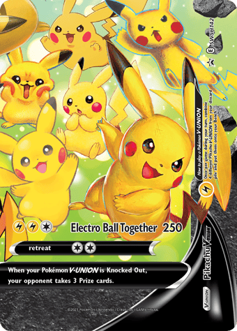Pikachu V-Union SWSH Black Star Promos Pokemon Card