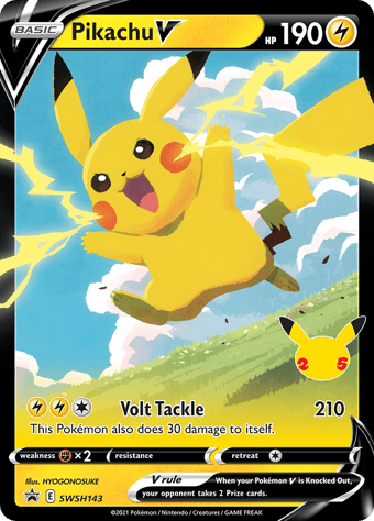 Pikachu V SWSH Black Star Promos Pokemon Card