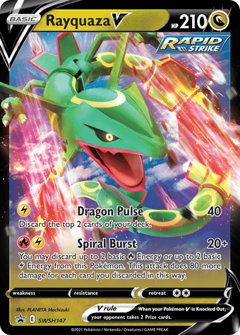 Rayquaza V SWSH Black Star Promos Pokemon Card