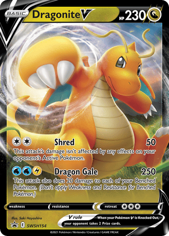 Dragonite V SWSH Black Star Promos Pokemon Card