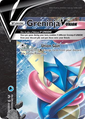 Greninja V-Union SWSH Black Star Promos Pokemon Card
