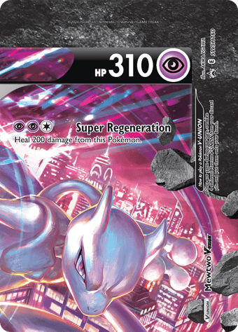 Mewtwo V-Union SWSH Black Star Promos Pokemon Card