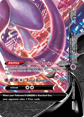 Mewtwo V-Union SWSH Black Star Promos Pokemon Card