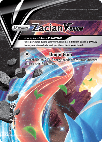 Zacian V-Union SWSH Black Star Promos Pokemon Card