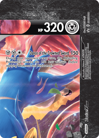 Zacian V-Union SWSH Black Star Promos Pokemon Card