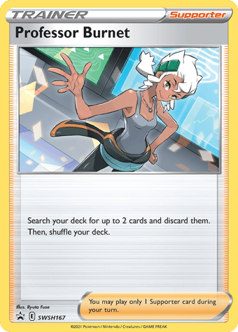 Professor Burnet SWSH Black Star Promos Pokemon Card