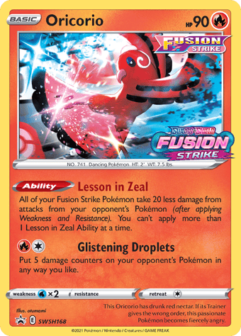 Oricorio SWSH Black Star Promos Pokemon Card