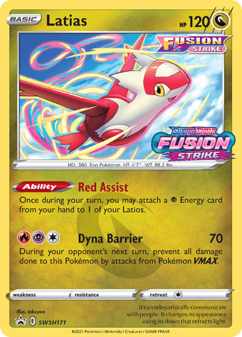Latias SWSH Black Star Promos Pokemon Card